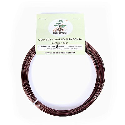 Arame de Alumínio Esmaltado Especial Para Bonsai 1,0 mm