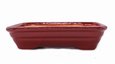 Vaso para Bonsai Petrópolis Retangular Esmaltado 27 x 19 x 6,5 cm