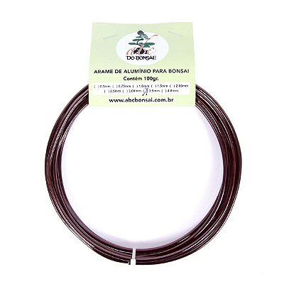 Arame de Alumínio Esmaltado Especial Para Bonsai 3,5 mm