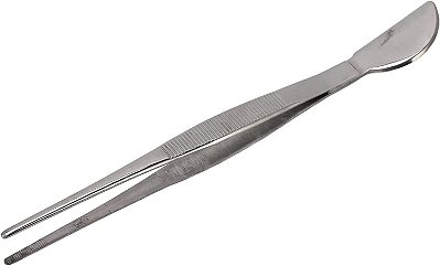 Pinça Espátula para Transplante de Bonsai Importado em Aço Inox 23 cm
