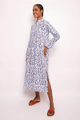 túnica polo midi azulejo mini