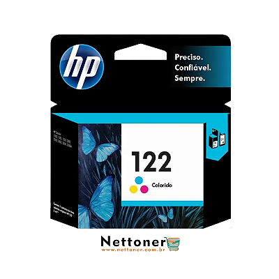 CART. DE TINTA P/ IMP HP 122 TRICOLOR CH562HB