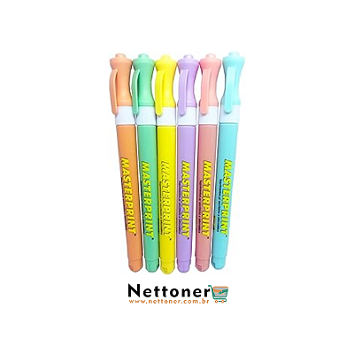 KIT MARCA TEXTO PASTEL SLIM MASTERPRINT MP 611