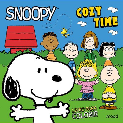 LIVRO DE COLORIR SNOOPY OFICIAL – COZY TIME CAPA COMUM PARA ADULTOS E CRIANÇAS