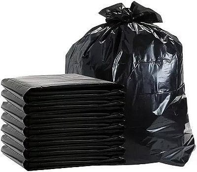 SACO PARA LIXO 200L C/10 UND. PRETO | REFORCADO