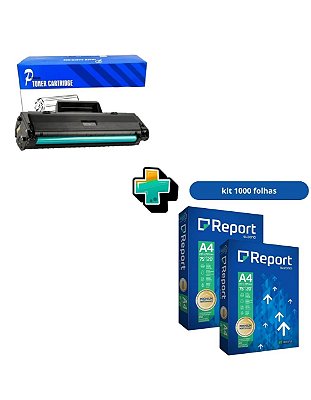 KIT TONER COMPATIVEL 105A | 107A | W1105A  + 2 RESMAS PAPEL A4 (1.000 FOLHAS)