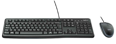 COMBO TECLADO + MOUSE LOGITECH C/ FIO USB MK120