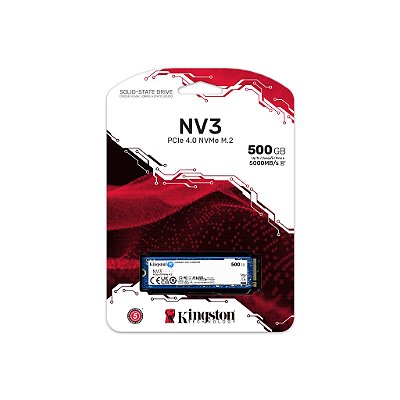 HD SSD 500GB | NVMe | M.2 | KINGSTON | PCI-EXP | GEN 4 - SNV3S/500G (344806)