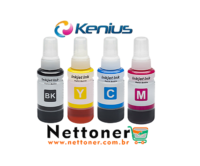 KIT REFIL DE TINTA P/ IMP EPSON T664520 BK CY YL MG COMPATIVEL 4 CORES T664120 T664220 T664320 T664420