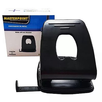 PERFURADOR DE METAL 2 FUROS MP802 MEDIO 40 FLS