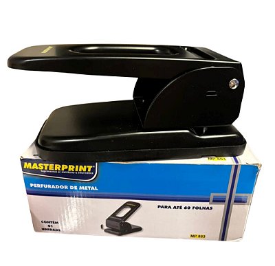 PERFURADOR DE METAL 2 FUROS 60 FLS MP803 GRANDE