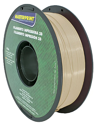 FILAMENTO PLA MADEIRA - BEGE 1,75mm P/ IMPRESSORA 3D ROLO 1KG