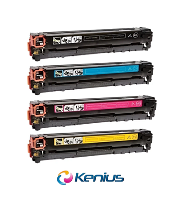KIT 4 TONER COMPATIVEL P/ IMP HP 305A - CE410A | CE411A | CE412A | CE413A - CMYK