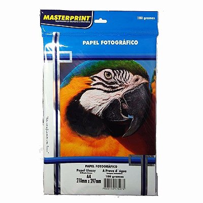PAPEL FOTOGRAFICO 180G A4 50F MASTERPRINT