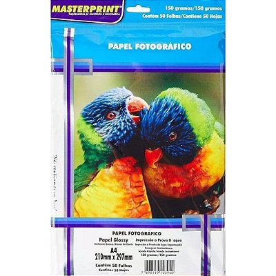 PAPEL FOTOGRAFICO 150G A4 50F MASTERPRINT