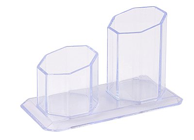 ORGANIZADOR DE MESA, PORTA CANETAS, CLIPS, LAPIS | CRISTAL DUPLO – MAXCRIL