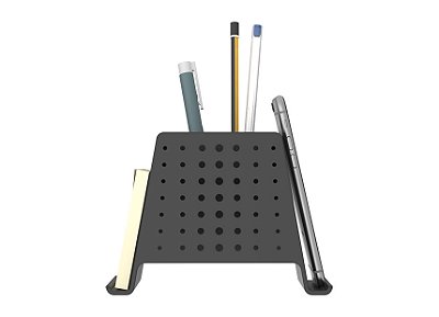 ORGANIZADOR DE MESA, PORTA CANETAS, CLIPS E CELULAR, PRIME PRETO - MAXCRIL