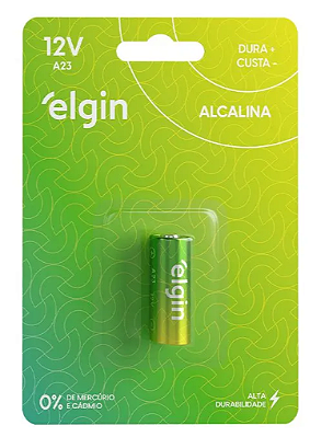 BATERIA ALCALINA A23 - 12V ELGIN | A-23 | LRV8