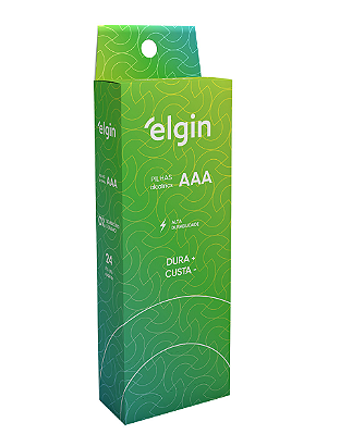 PILHA ALCALINA AAA PALITO LR03 | COM 24 UNI. - ELGIN