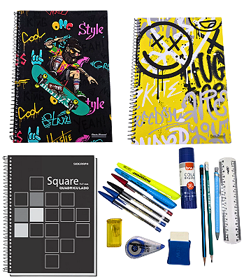 KIT DE MATERIAL ESCOLAR 2026 AZ – ENSINO FUNDAMENTAL II (6º ao 9º ano)