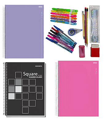 KIT DE MATERIAL ESCOLAR 2026 RS – ENSINO FUNDAMENTAL II (6º ao 9º ano)