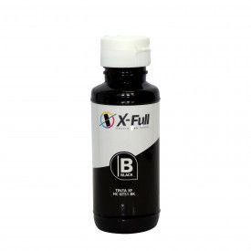 REFIL DE TINTA COMPATÍVEL GT51 PRETO CORANTE X-FULL 90ML| M0H57AL GT51 GT 51 BLACK