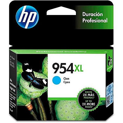 CARTUCHO DE TINTA HP 954XL CIANO 20ML | ORIGINAL | L0S62AB LOS62AB 7720 7740 8210 8710 8720 8730