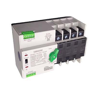 Chave de Transferência Automática- 4 Polos- 70 A - Manobra com Carga