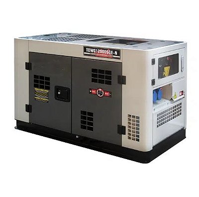 Gerador de Energia a Diesel – TDWG12000SGE-N- 10kVA- Silenciado- Monofásico