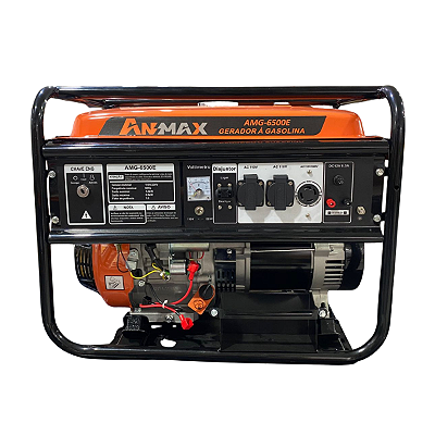 Gerador de Energia à Gasolina- AMG 6500E -  5,5kVA - Anmax - Monofásico