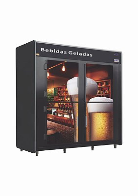 Minicâmara Cervejeira 39 Caixas 4 Portas Cegas Adesivadas Frilux RF057Plus