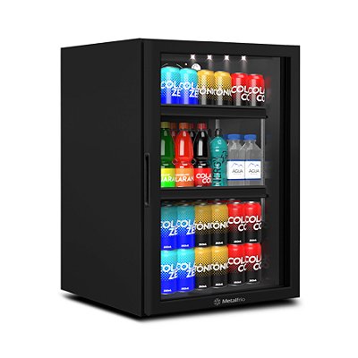 Refrigerador Expositor 115L Metalfrio VB11 CounterTop AllBlack