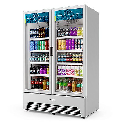 Refrigerador Expositor Porta Dupla 1257L Metalfrio VBM3 Optima