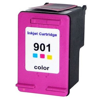 Cartucho de Tinta Compatível HP 901XL 901 CC656AB Colorido | J4580 J4680 J4660 J4500 J4550 15ml