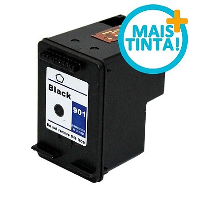 Cartucho de Tinta Compatível HP 901XL 901 CC654AB Preto | J4580 J4680 J4660 J4500 J4550 15ml