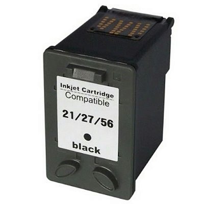 Cartucho de Tinta Compatível HP 21xl/27xl/56xl Preto | 19ml