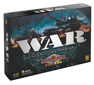 JOGO DE TABULEIRO WAR EDIÇÃO ESPECIAL GROW