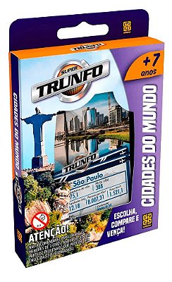 JOGO DE CARTAS SUPER TRUNFO CIDADES DO MUNDO GROW