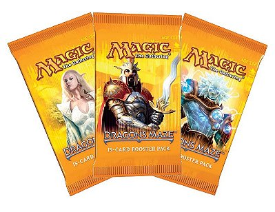 MAGIC THE GATHERING LABIRINTO DO DRAGÃO BOOSTER C/ 15 CARTAS EM PORTUGUES