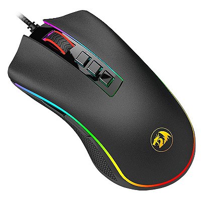 MOUSE GAMER REDRAGON COBRA M711 LED RGB CHROMA 7 BOTÕES MACRO 10.000 DPI