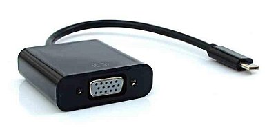 ADAPTADOR USB TIPO C X VGA PLUSCABLE ADP-302BK