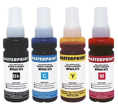 TINTA EPSON CORANTE MASTERPRINT MP 664 672 673 674