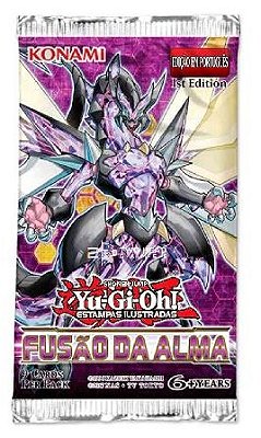 YU-GI-OH! YUGIOH! BOOSTER FUSÃO DA ALMA COM 9 CARTAS