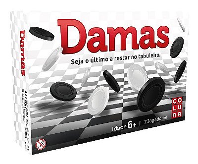 JOGO CLÁSSICO DE DAMAS FABRICANTE COLUNA