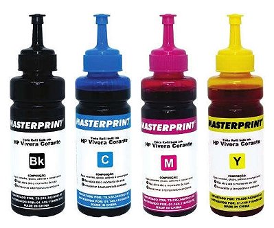 TINTA HP CORANTE UNIVERSAL VIVERA MASTERPRINT 100ML