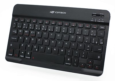 MINI TECLADO BLUETOOTH C3TECH K-BT40BK RECARREGÁVEL