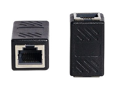 CONECTOR EMENDA EXTENSOR RJ45 PLUSCABLE LA-E10 PARA CABO DE REDE
