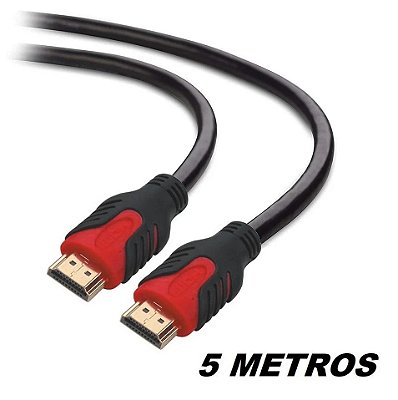 CABO HDMI 5 METROS PLUSCABLE PC-HDMI50M 2.0 4K 3D PONTA GOLD