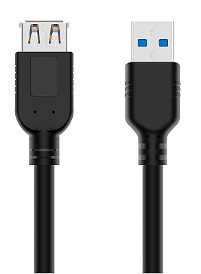 CABO EXTENSOR USB 3.0 1,5 METROS PLUSCABLE USBAF3015