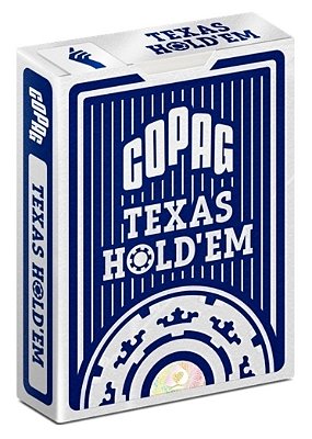 BARALHO PLÁSTICO TEXAS HOLD’EM AZUL POKER PÔQUER PROFISSIONAL COPAG